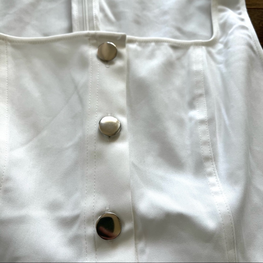 Revolve Superdown White Button Bodycon Dress - image 3